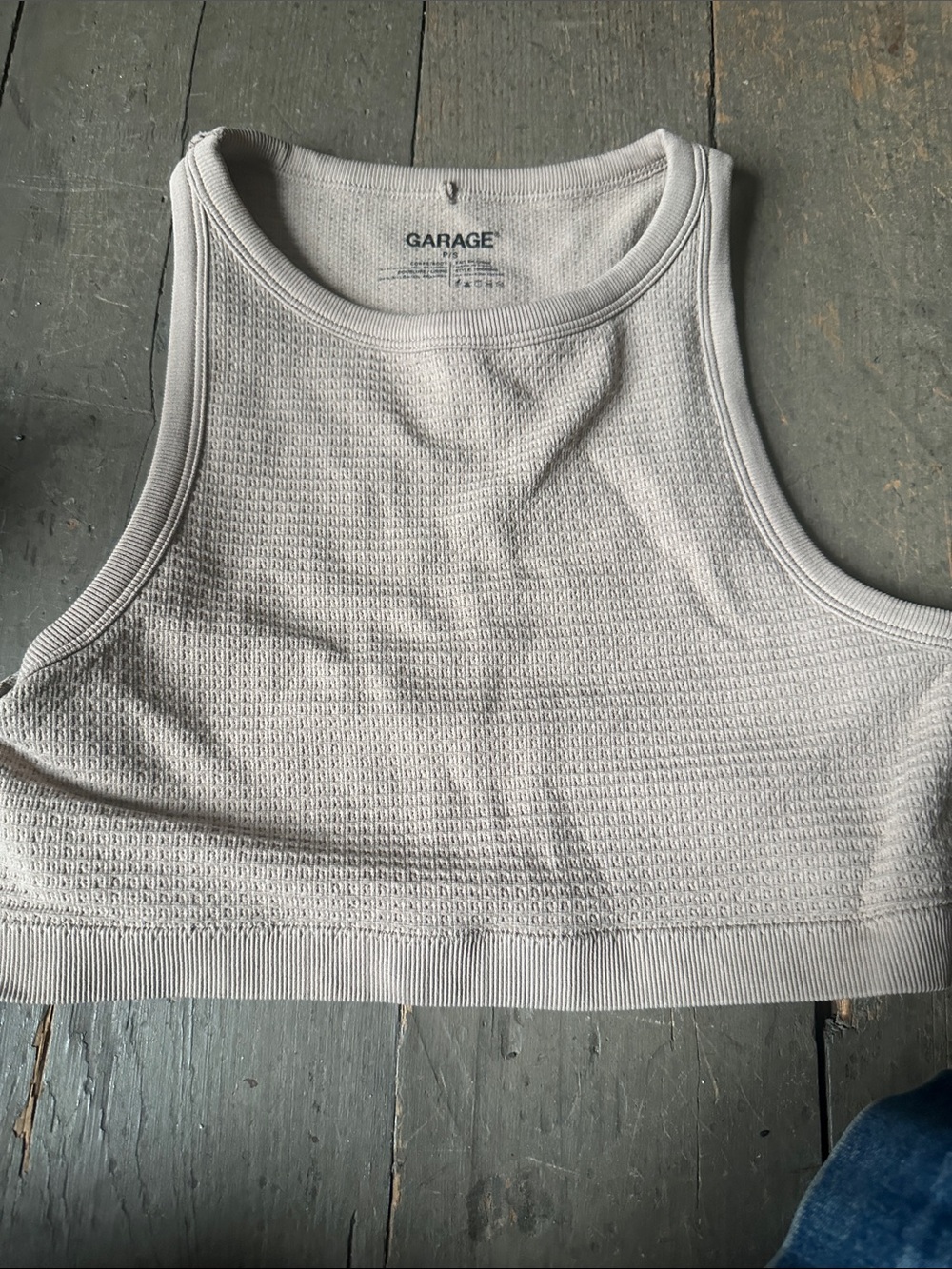 Garage Textured Crop Tank